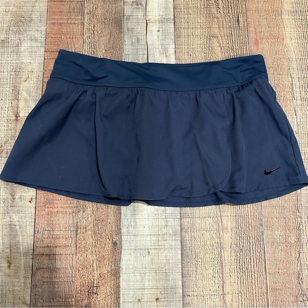 Nike Dri-FIT Athletic Skirt XL Charcoal Gray Activewear Skort Pickleball Tennis